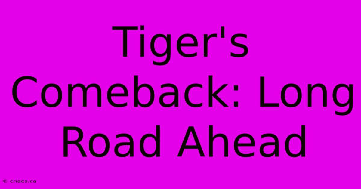 Tiger's Comeback: Long Road Ahead