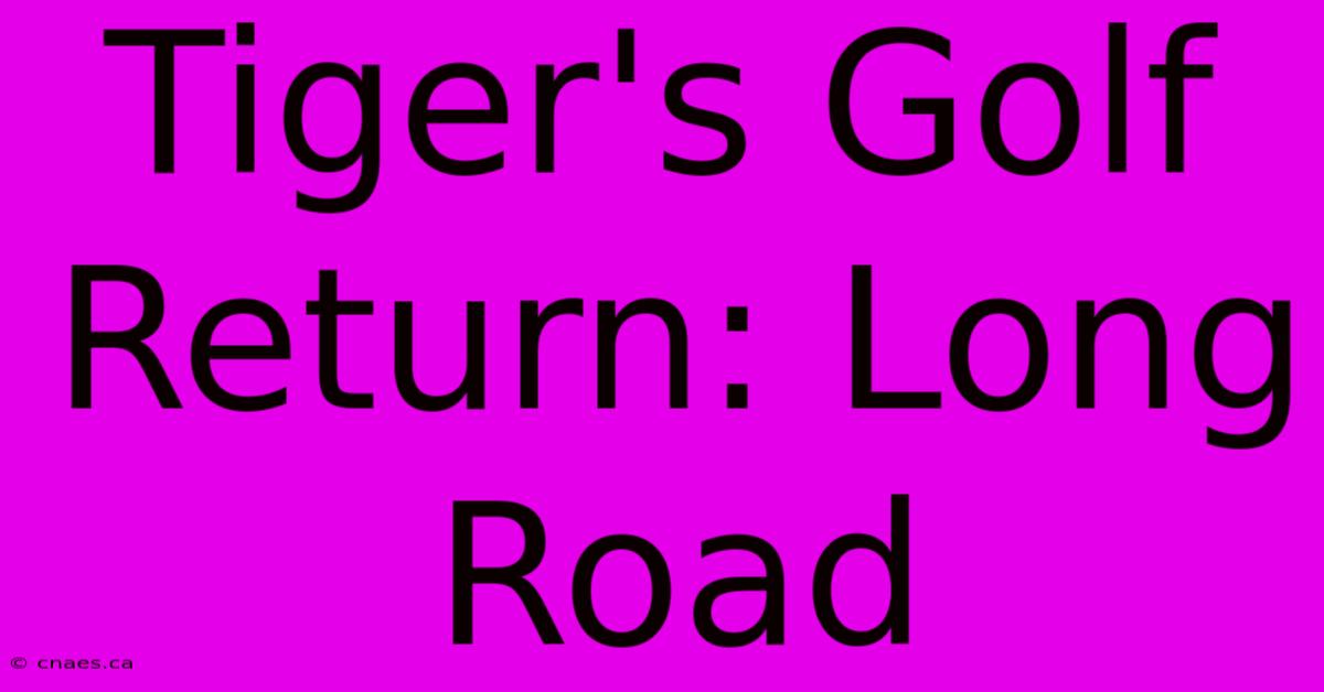 Tiger's Golf Return: Long Road