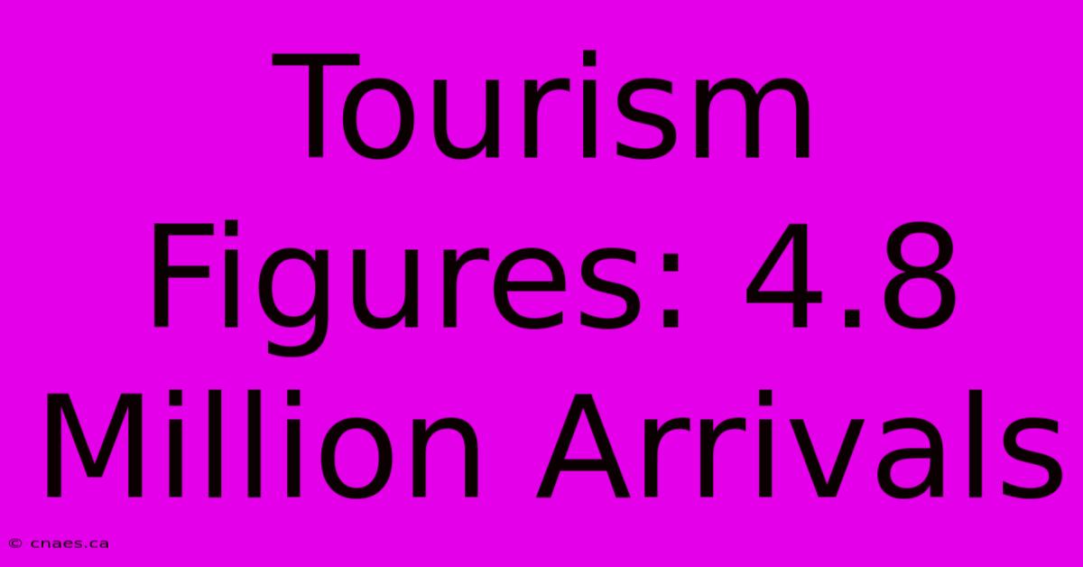 Tourism Figures: 4.8 Million Arrivals