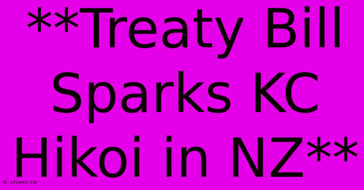 **Treaty Bill Sparks KC Hikoi In NZ** 