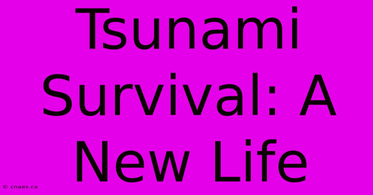 Tsunami Survival: A New Life