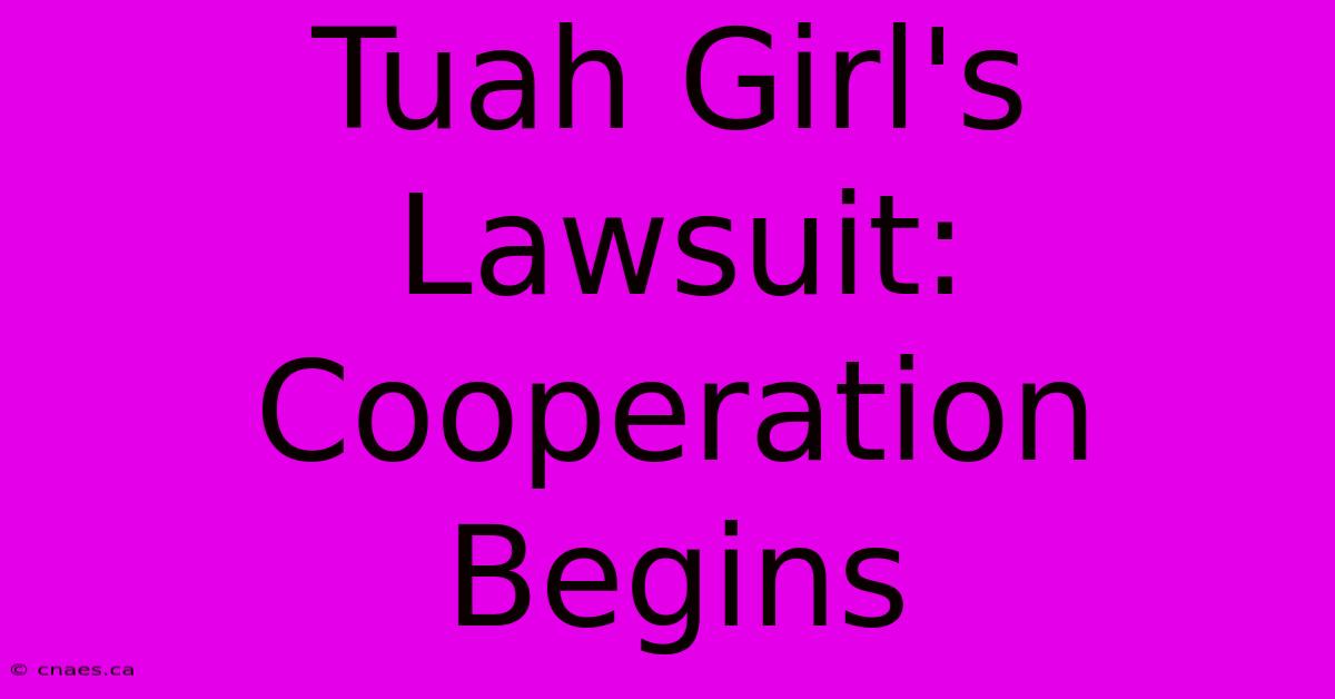 Tuah Girl's Lawsuit: Cooperation Begins