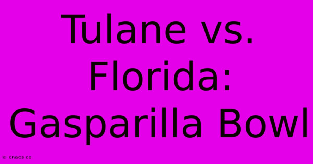 Tulane Vs. Florida: Gasparilla Bowl