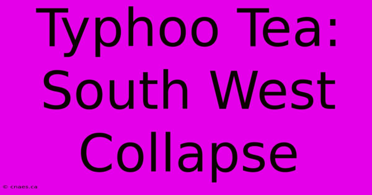 Typhoo Tea: South West Collapse