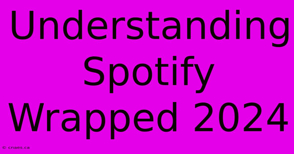 Understanding Spotify Wrapped 2024