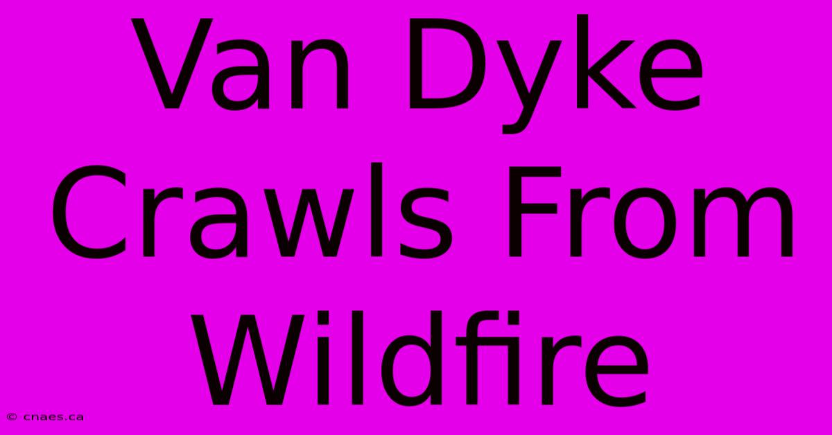 Van Dyke Crawls From Wildfire