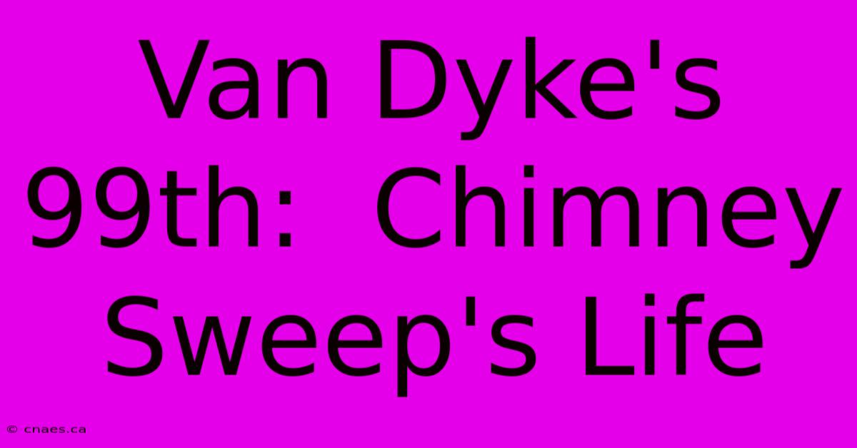 Van Dyke's 99th:  Chimney Sweep's Life