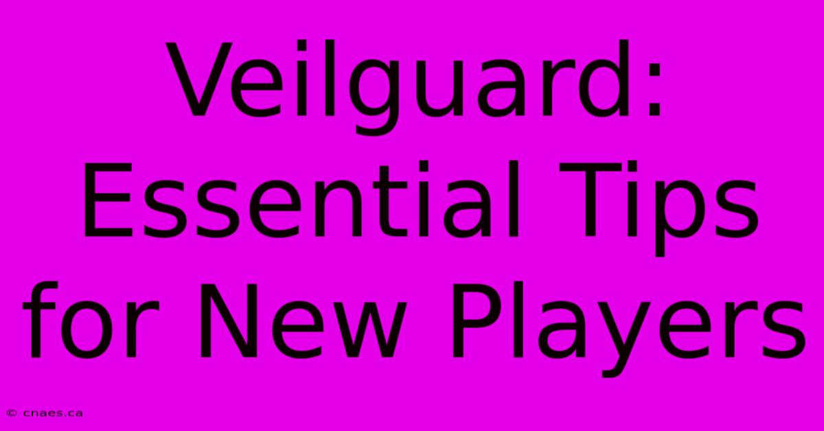 Veilguard: Essential Tips For New Players