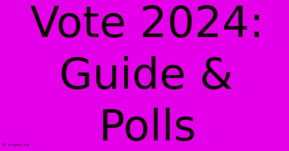 Vote 2024: Guide & Polls