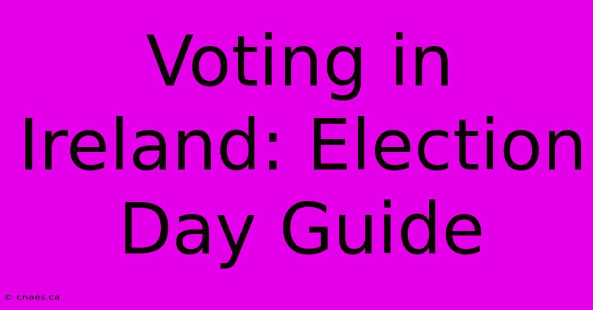 Voting In Ireland: Election Day Guide