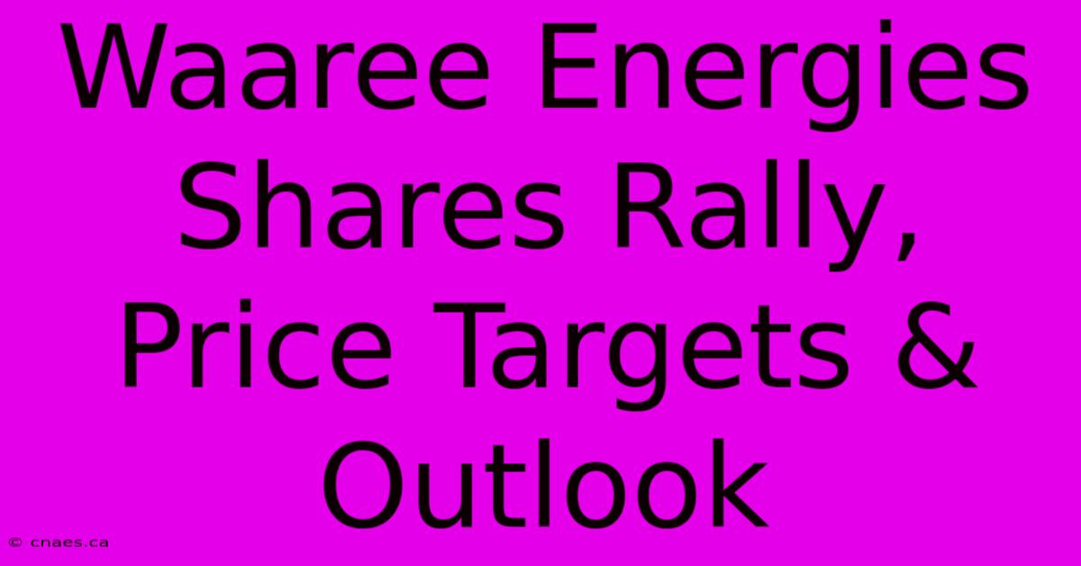 Waaree Energies Shares Rally, Price Targets & Outlook