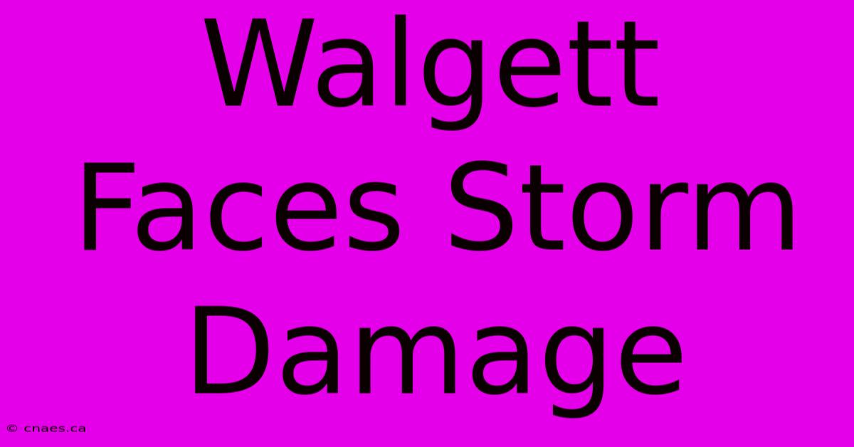 Walgett Faces Storm Damage