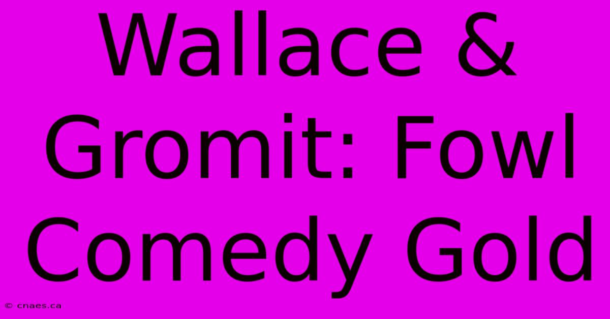 Wallace & Gromit: Fowl Comedy Gold