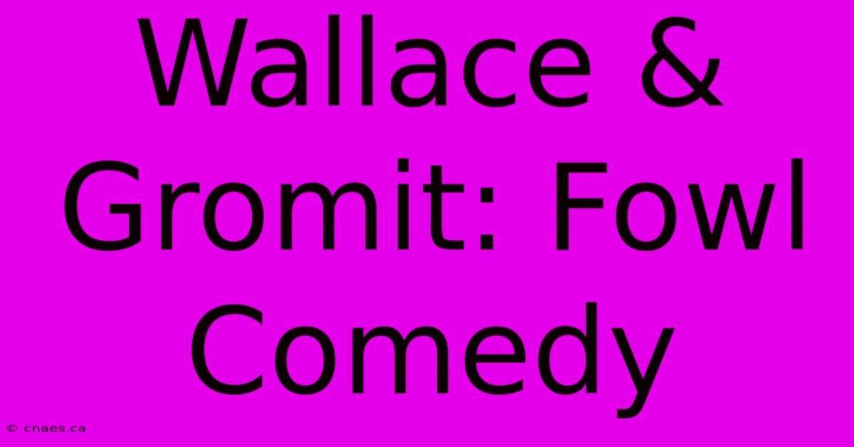 Wallace & Gromit: Fowl Comedy