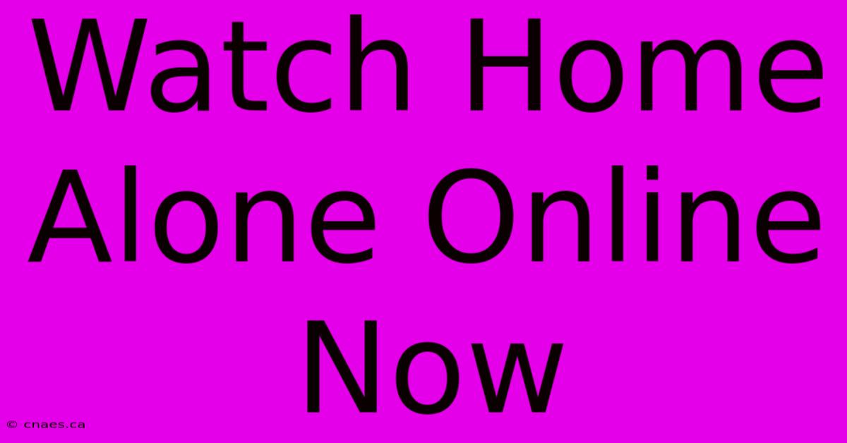 Watch Home Alone Online Now