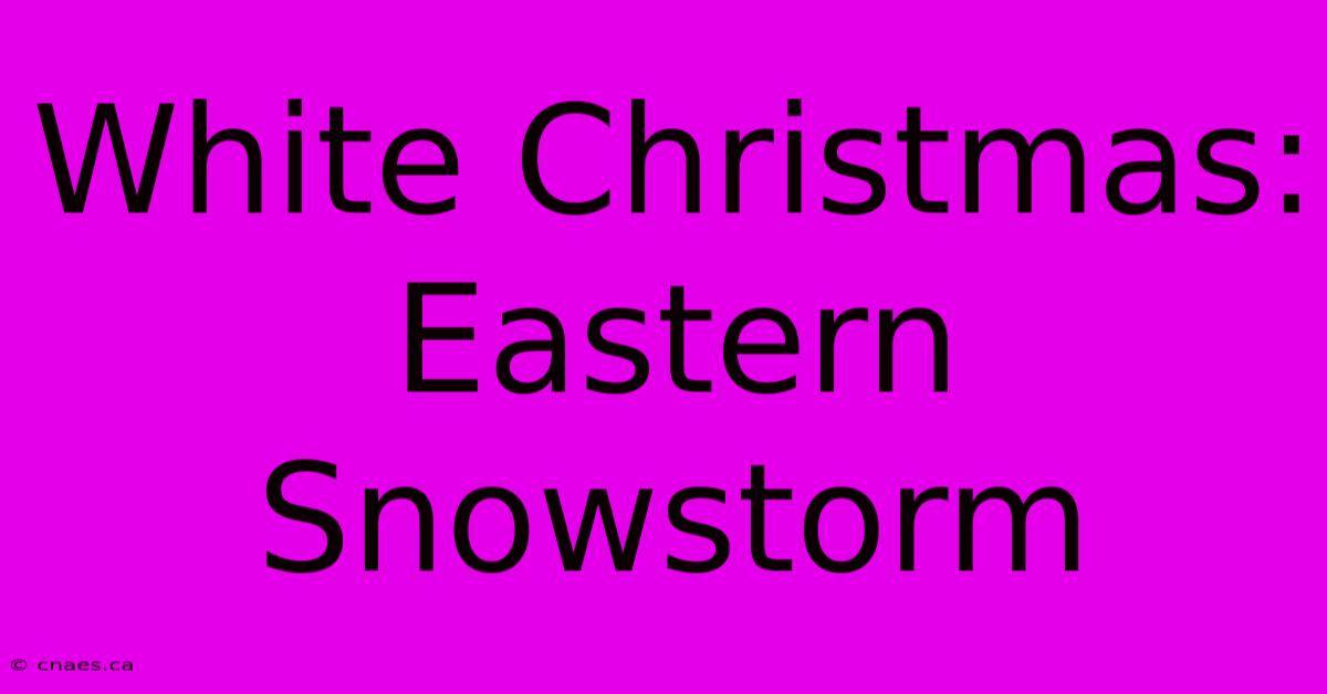 White Christmas: Eastern Snowstorm