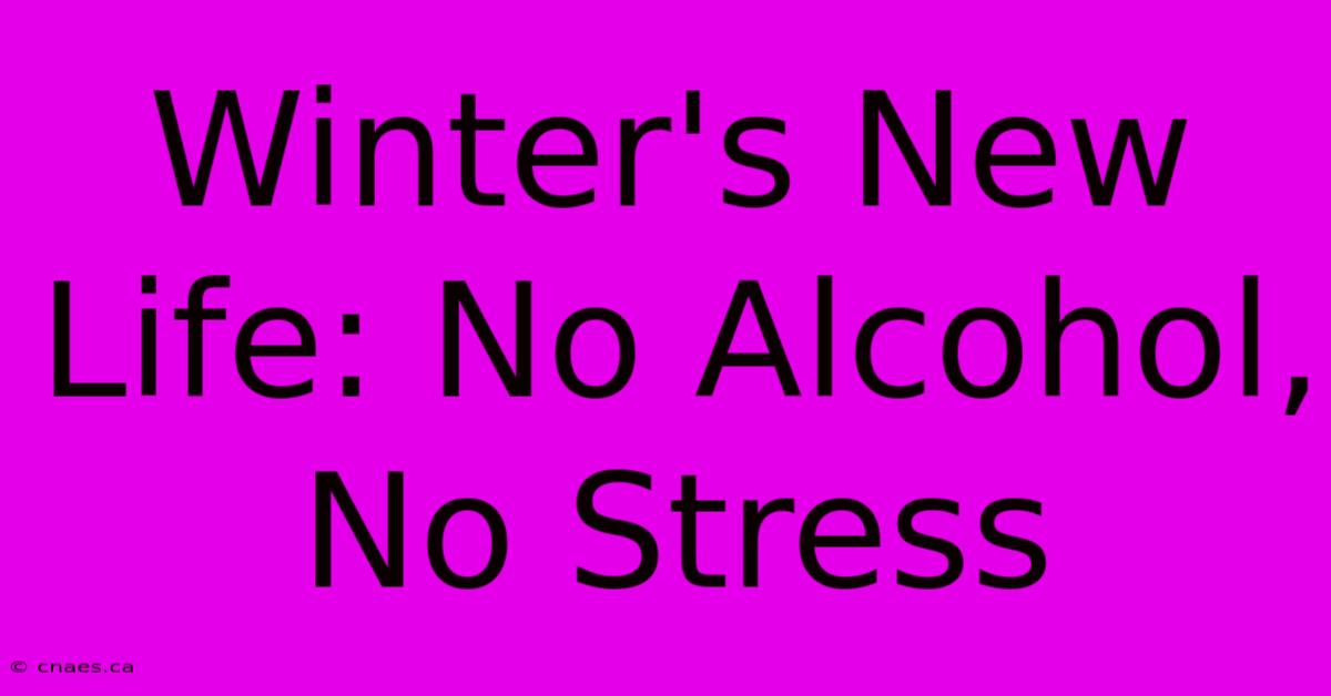 Winter's New Life: No Alcohol, No Stress