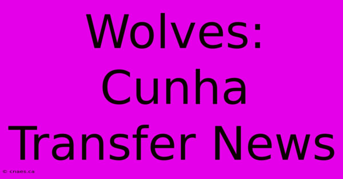 Wolves: Cunha Transfer News