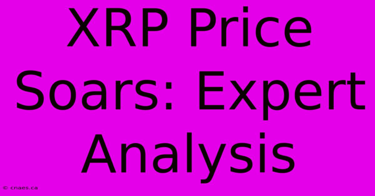 XRP Price Soars: Expert Analysis