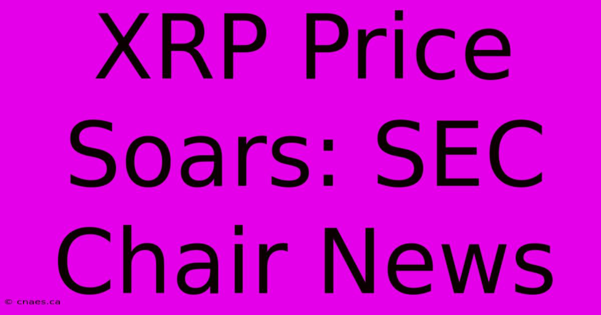 XRP Price Soars: SEC Chair News