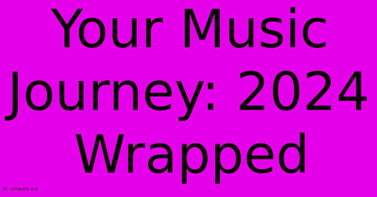 Your Music Journey: 2024 Wrapped