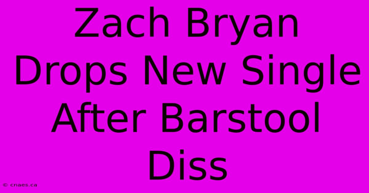 Zach Bryan Drops New Single After Barstool Diss