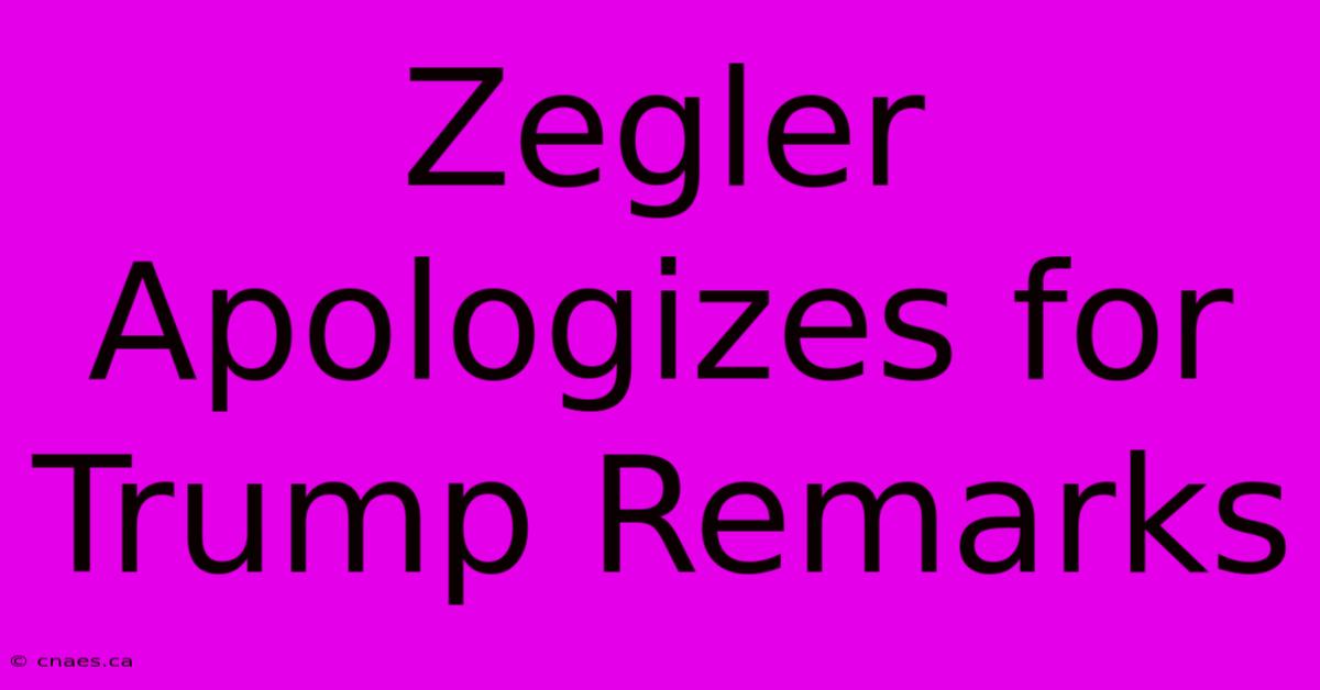 Zegler Apologizes For Trump Remarks